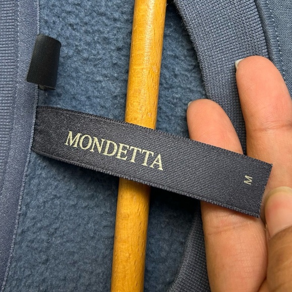 Mondetta Men's Gray Sweatshirt M Minimalist Kangaroo Pockets Fleece Neutral - Picture 5 of 13